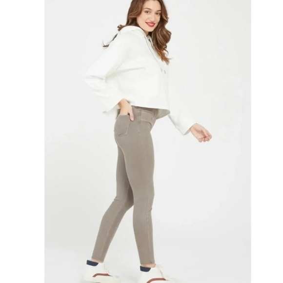 SPANX grey Jean-ish jeggings leggings jeans size Medium - Picture 2 of 6